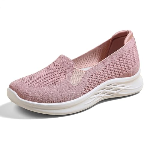 Orthopädische Damenschuhe, Sommer, leicht, bequem, schick, aus Strick, atmungsaktiv, Sneaker und Sportschuhe, modisch, bequem, Sneaker, ohne Schnürsenkel, flach, Ballerinas, Laufen, Walking, Mokassin Orthopädische Damenschuhe, Sommer, leicht, bequem, schick, aus Strick, atmungsaktiv, Sneaker und Sportschuhe, modisch, bequem, Sneaker, ohne Schnürsenkel, flach, Ballerinas, Laufen, Walking, Mokassin von BIKETAFUWY