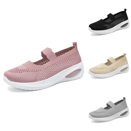Orthopädische Schuhe für Damen, Sommer, leicht, bequem, schick, aus Strick, atmungsaktiv, Sneaker, ohne Schnürsenkel, bequem, Sneaker und Sportschuhe, Laufmode, Walking, Mokassin flach, Ballerinas, 01 Orthopädische Schuhe für Damen, Sommer, leicht, bequem, schick, aus Strick, atmungsaktiv, Sneaker, ohne Schnürsenkel, bequem, Sneaker und Sportschuhe, Laufmode, Walking, Mokassin flach, Ballerinas, 01 von BIKETAFUWY