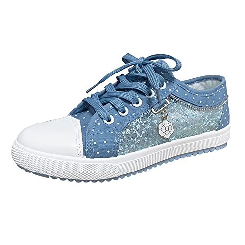 Sneakers und Sportschuhe für Damen, Mode, Sommer, leicht, atmungsaktiv, Sneaker, Segeltuch, Damen, flach, bequem, Sommer, bequem, schick, Laufschuhe, weich, Wanderschuhe, Mokassin, 01 Himmelblau, 39 Sneakers und Sportschuhe für Damen, Mode, Sommer, leicht, atmungsaktiv, Sneaker, Segeltuch, Damen, flach, bequem, Sommer, bequem, schick, Laufschuhe, weich, Wanderschuhe, Mokassin, 01 Himmelblau, 39 von BIKETAFUWY