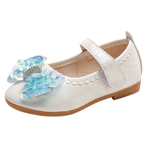 sandalen mädchen 31 Plateausandalen Sommersandalen mit Klettverschluss Peep Toe Strandsandalen Prinzessin Schuhe Elegant Glänzenden Abendschuhe Bohemian Sandaletten Schmetterling Freizeitschuhe von BIKETAFUWY