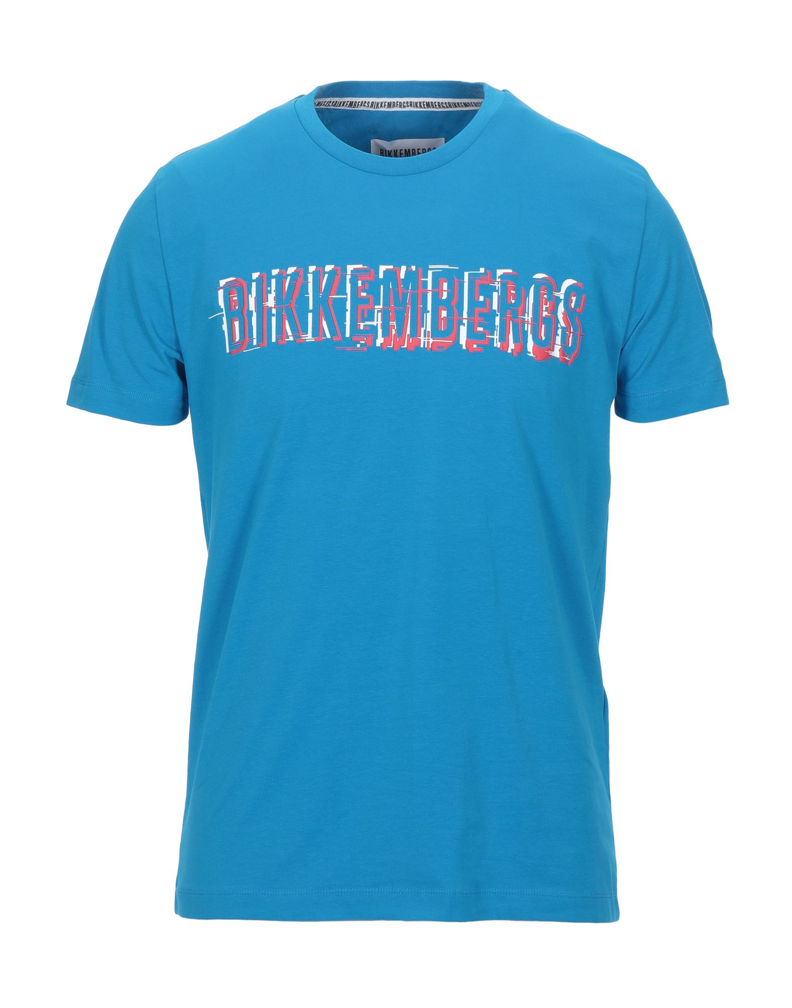 BIKKEMBERGS T-shirts Herren Azurblau von BIKKEMBERGS