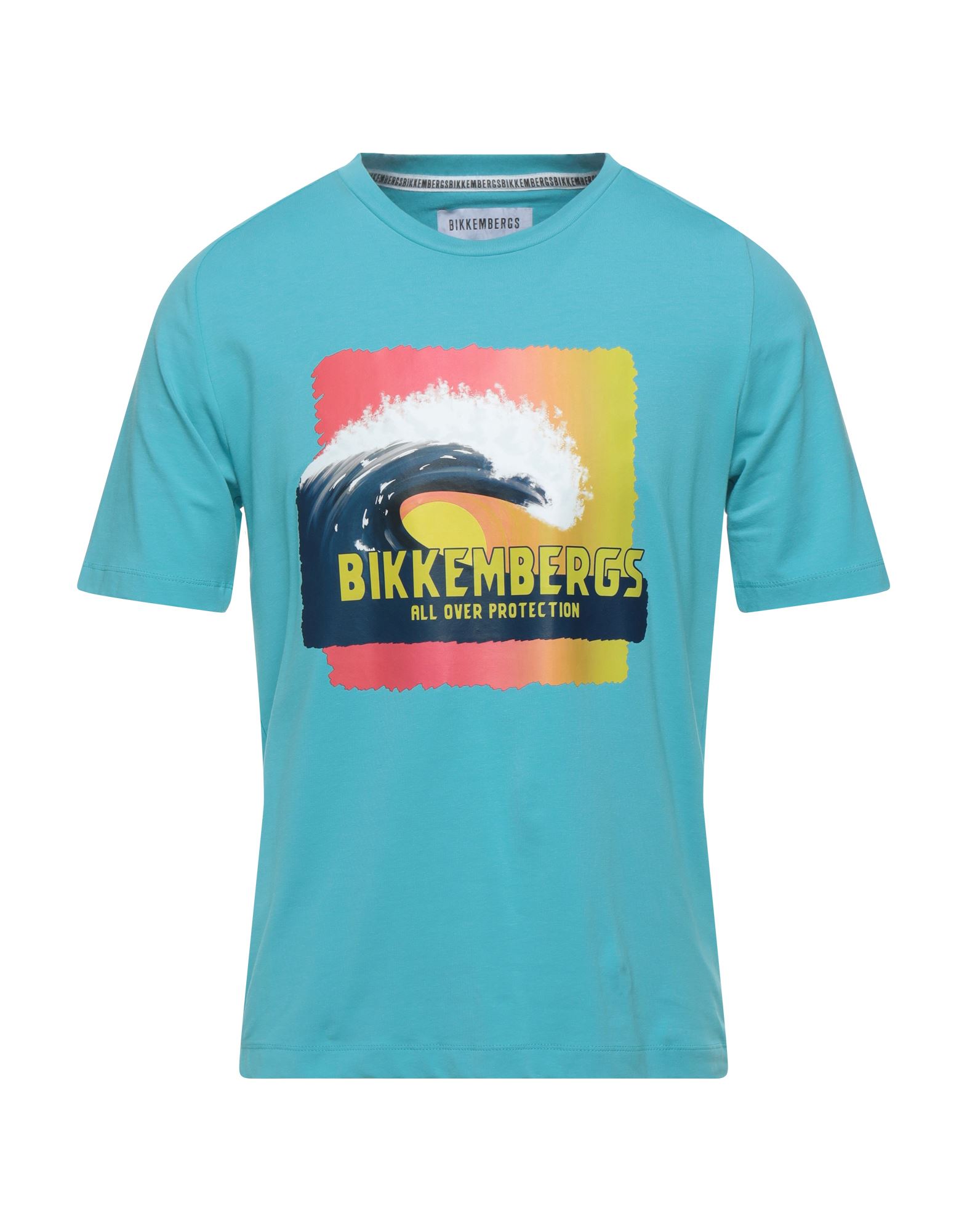 BIKKEMBERGS T-shirts Herren Azurblau von BIKKEMBERGS