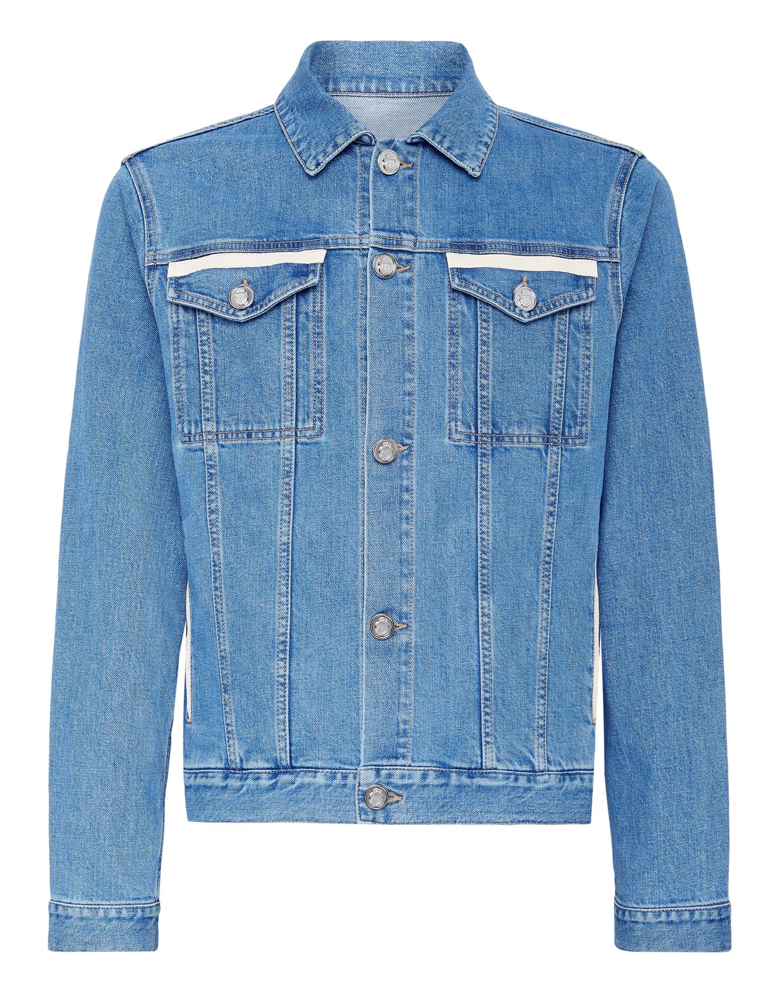 BILLIONAIRE Jeansjacke/-mantel Herren Hellblau von BILLIONAIRE