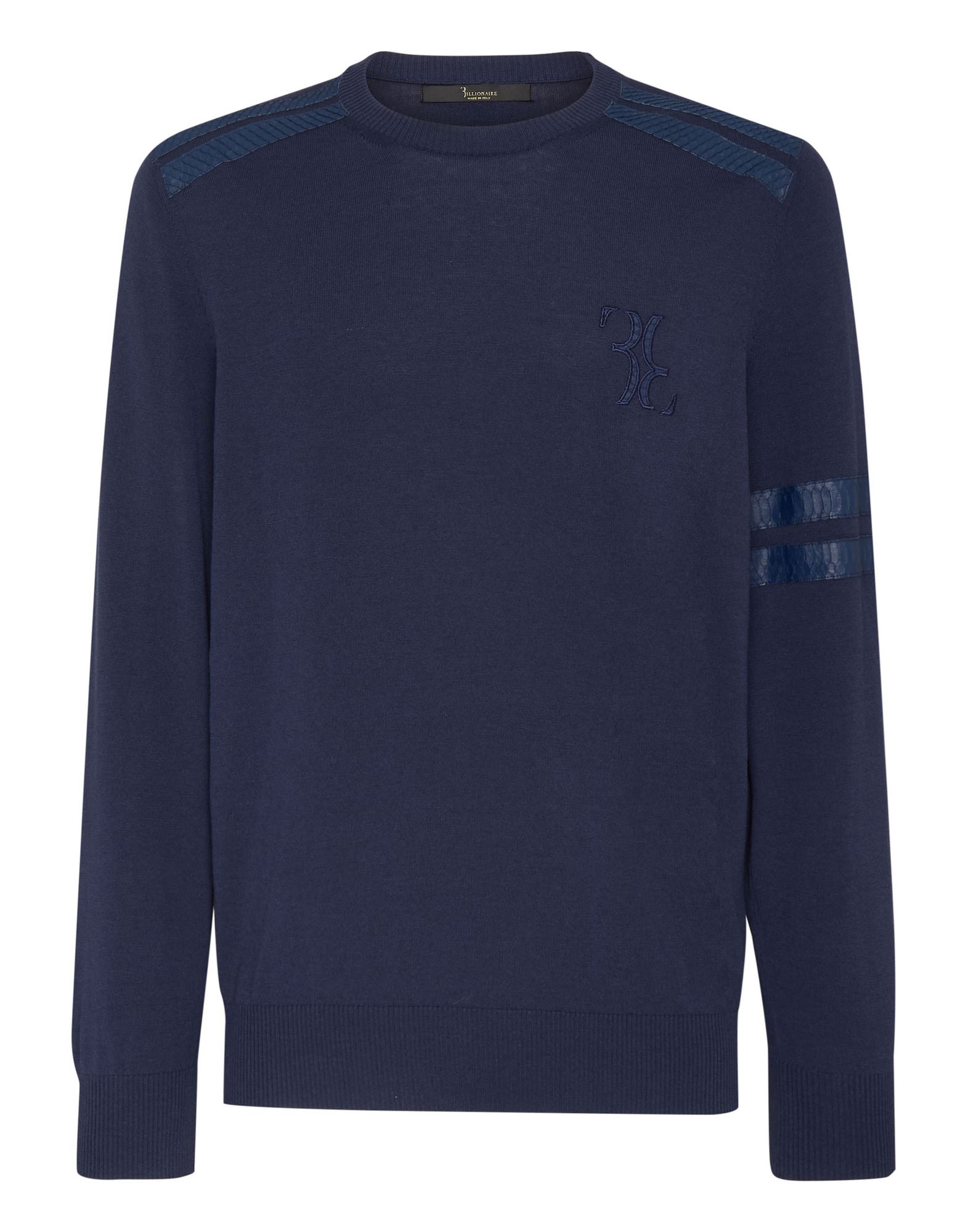 BILLIONAIRE Pullover Herren Blau von BILLIONAIRE