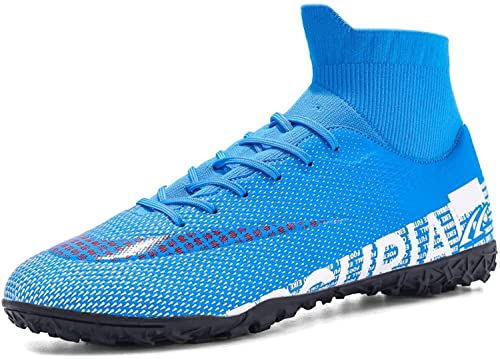 BINQER Fußballschuhe Herren-Fußballschuhe, professionelle Outdoor-Sportarten, rutschfest, langlebig, Nägel, Jugend-Fußballspielstiefel, Fußballstiefel, Schnür-Trainingsschuhe Fußballausrüstung(Color:B von BINQER