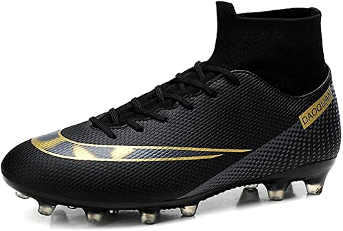 BINQER Fußballschuhe Herren-Fußballschuhe, professionelle Outdoor-Sportarten, rutschfest, langlebig, Nägel, Jugend-Fußballspielstiefel, Fußballstiefel, Schnür-Trainingsschuhe Fußballausrüstung(Color:N von BINQER