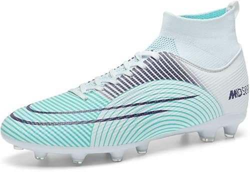 BINQER Fußballschuhe for Herren – Professionelle Fußballschuhe for Training und Spiele auf Rasen, Außen- und Innenflächen Fußballausrüstung (Color : 500-white, Size : 36 EU) von BINQER