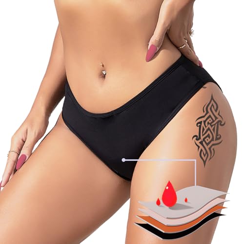 BIOECEUA Periodenhose für Damen, Schwimmen, niedrige Taille, 4-lagig, auslaufsicher, Bikini, Menstruations-Bademode, Hose für Mädchen, Teenager, super saugfähig, schnell trocknend, Badeshorts für BIOECEUA Periodenhose für Damen, Schwimmen, niedrige Taille, 4-lagig, auslaufsicher, Bikini, Menstruations-Bademode, Hose für Mädchen, Teenager, super saugfähig, schnell trocknend, Badeshorts für von BIOECEUA