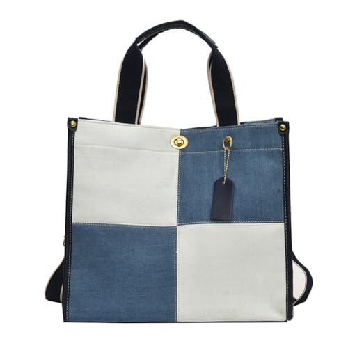 BIOSA Frauen Retro Umhängetasche Große Kapazität Denim Vintage Schulter Tasche Verstellbaren Riemen Einfache Sling Bag Weibliche Täglichen Dating Tasche von BIOSA