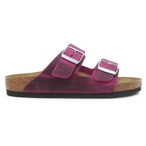 BIRKENSTOCK Unisex Arizona BS Oiled Leather Festival Fuchsia Sandalen 38 EU von BIRKENSTOCK