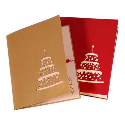 2 Stück 3D Pop Up Grußkarten Geburtstag, Geburtstagskarte mit Schönen Papier-Cut und Umschlag, 3D Pop-up-Grußkarte mit schönen Papier-Cut, Geschenk für Ihre Verwandten, Freunde und Liebhaber Special 2 Stück 3D Pop Up Grußkarten Geburtstag, Geburtstagskarte mit Schönen Papier-Cut und Umschlag, 3D Pop-up-Grußkarte mit schönen Papier-Cut, Geschenk für Ihre Verwandten, Freunde und Liebhaber Special von BIRWUMI