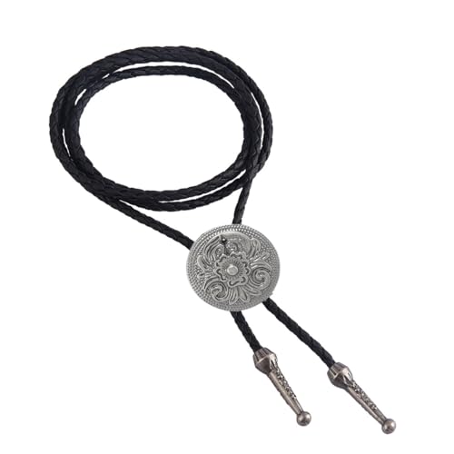 Bolo tie, Lederkrawatte, für Männer Frauen Unisex Halskette Leder Kette Western Cowboy Lange Anhänger Halskette Bolo tie, Lederkrawatte, für Männer Frauen Unisex Halskette Leder Kette Western Cowboy Lange Anhänger Halskette von BIRWUMI