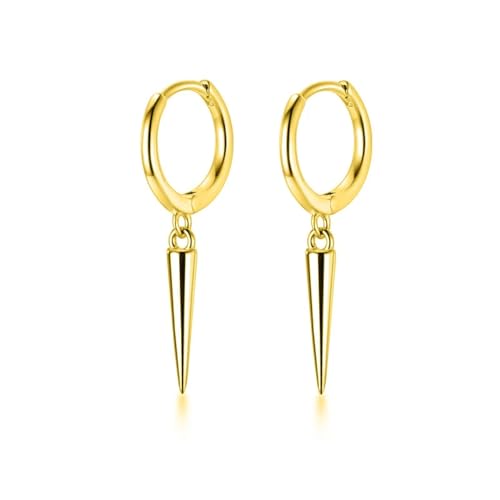 Ohrringe Damen Ohrstecker Damenohrringe Frauen S925 Damen-Ohrschmuck Mädchen Einzigartiger Blitz-Ohrring Für Damen Da472-Gold von BISONBLUE