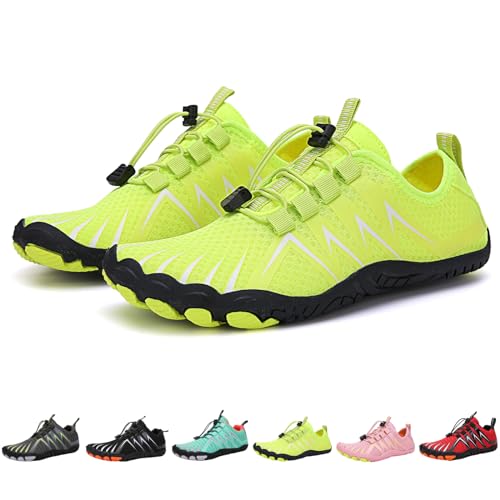 BIUBIULOVE Pantherai Max Barfußschuhe, Barekick-Schuhe, Outdoor- Und rutschfeste Barfußschuhe, Gesunde Und rutschfeste Barfußschuhe, Unisex (New-Green,5.5/38) von BIUBIULOVE