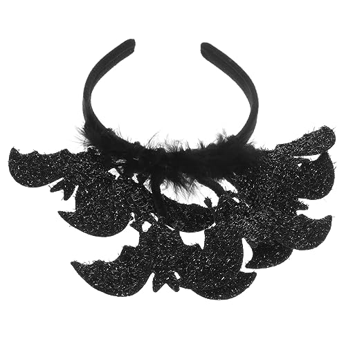 BIUDECO Halloween-spinne Stirnband Neuartiges Haarband Fledermaus-stirnband Dekorative Party-requisiten Teufelsspinne Kopfschmuck Halloween- -stirnband Bilden Feder Kleidung Kind von BIUDECO