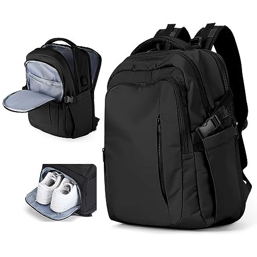 BJLFS Groß Handgepäck Rucksack 40x20x25 Ryanair Reiserucksack Damen Handgepäck flugzeug Easyjet Handgepäck 45x36x20 Rucksack Damen mit Laptopfach Wasserdichter Tagesrucksack mit Schuhfach von BJLFS