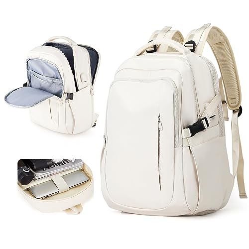 BJLFS Groß Handgepäck Rucksack 40x20x25 Ryanair Reiserucksack Damen Handgepäck flugzeug Easyjet Handgepäck 45x36x20 Rucksack Damen mit Laptopfach Wasserdichter Tagesrucksack mit Schuhfach von BJLFS