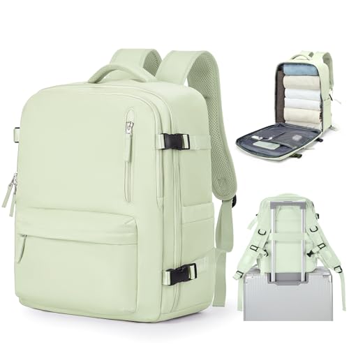 BJLFS Groß Handgepäck Rucksack 40x20x25 Ryanair Reiserucksack Damen Handgepäck flugzeug Easyjet Handgepäck 45x36x20 Rucksack Damen mit Laptopfach Wasserdichter Tagesrucksack mit Schuhfach von BJLFS