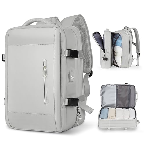 BJLFS Groß Handgepäck Rucksack 40x20x25 Ryanair Reiserucksack Damen Handgepäck flugzeug Easyjet Handgepäck 45x36x20 Rucksack Damen mit Laptopfach Wasserdichter Tagesrucksack mit Schuhfach von BJLFS