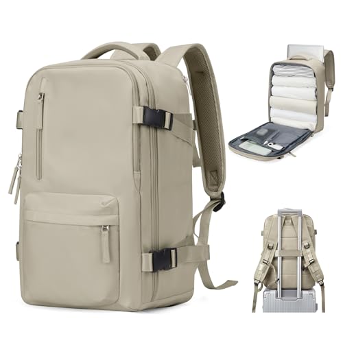 BJLFS Groß Handgepäck Rucksack 40x20x25 Ryanair Reiserucksack Damen Handgepäck flugzeug Easyjet Handgepäck 45x36x20 Rucksack Damen mit Laptopfach Wasserdichter Tagesrucksack mit Schuhfach von BJLFS