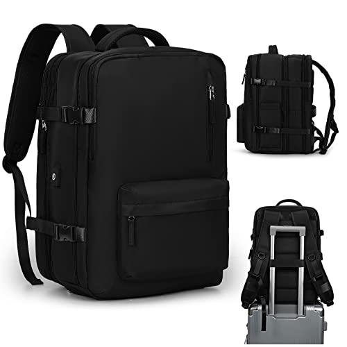 BJLFS Groß Handgepäck Rucksack 40x20x25 Ryanair Reiserucksack Damen Handgepäck flugzeug Easyjet Handgepäck 45x36x20 Rucksack Damen mit Laptopfach Wasserdichter Tagesrucksack mit Schuhfach von BJLFS