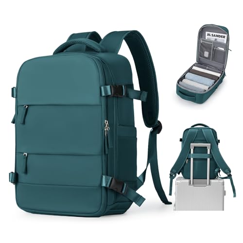 BJLFS Reiserucksack Damen,Ryanair Handgepäck 40x20x25 Rucksack, Easyjet Handgepäck 45x36x20 Rucksack Flugzeuge mit Laptopfach,Wasserdicht Business Rucksack mit Schuhfach von BJLFS