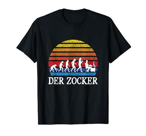 Der Zocker Lustig Videospieler Gamer Humor Männer Jungen T-Shirt von BK Zocker Shirts Gaming Videospiel Gamer Geschenke