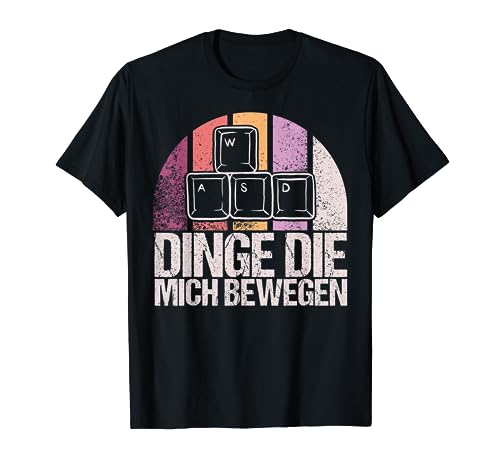 Dinge Die Mich Bewegen Lustig Gamer Zocker Männer Jungen T-Shirt von BK Zocker Shirts Gaming Videospiel Gamer Geschenke