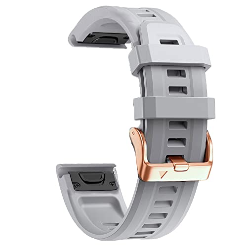 BKUANE 20 mm Uhrenarmband für Garmin Fenix 7S 5S / 5S Plus / 6S / 6SPro MK2S Silikon Schnellverschluss Uhrenarmband Easyfit Armband, 20mm D2 Delta S, Achat von BKUANE