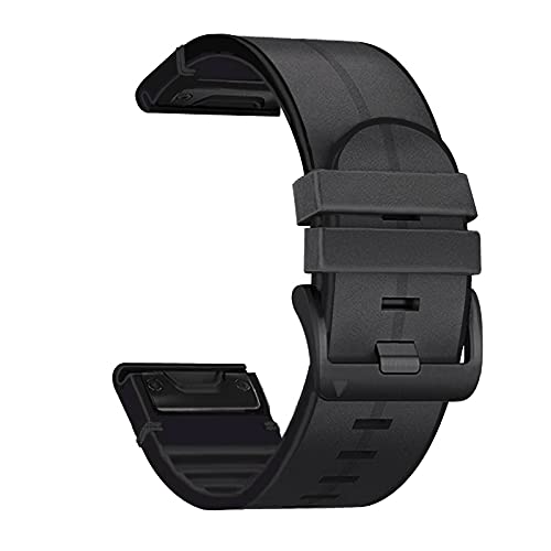 BKUANE 26 22 mm Silikon-Lederarmband für Garmin Fenix 7X 7 6 6X Pro 5X 5 Plus 3HR 935 Smartwatch, wasserdicht, Easyfit, For Fenix 3 3HR, Achat von BKUANE