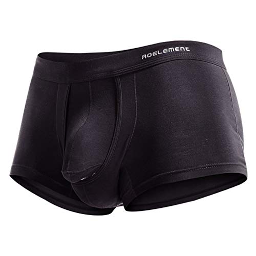 BLIBUNALA Unterhosen Herren Boxershorts Ultradünn Transparent Einfarbig Enge Elastisch Atmungsaktives Basic U-Konvexe Bauweise Sport Lustige Unterwäsche Sexy Niedrig Tailliert EIS Casual Boxer Shorts von BLIBUNALA