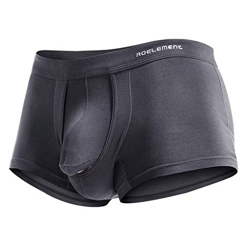 BLIBUNALA Unterhosen Herren Boxershorts Ultradünn Transparent Einfarbig Enge Elastisch Atmungsaktives Basic U-Konvexe Bauweise Sport Lustige Unterwäsche Sexy Niedrig Tailliert EIS Casual Boxer Shorts von BLIBUNALA