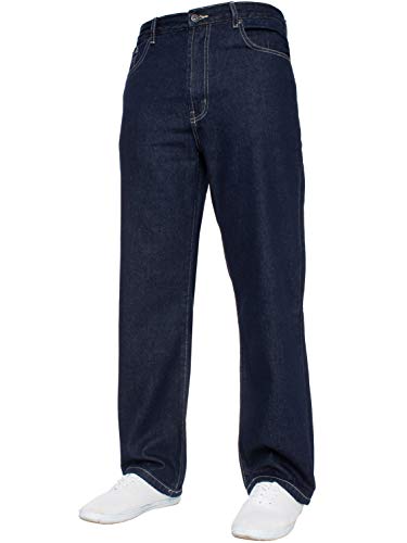 Blue Circle NEU Herren GERADES Bein Einfach schwer Works Jeans Denim Hose alle Hüfte große Größen - Indigo, 36W x 30L von Blue Circle