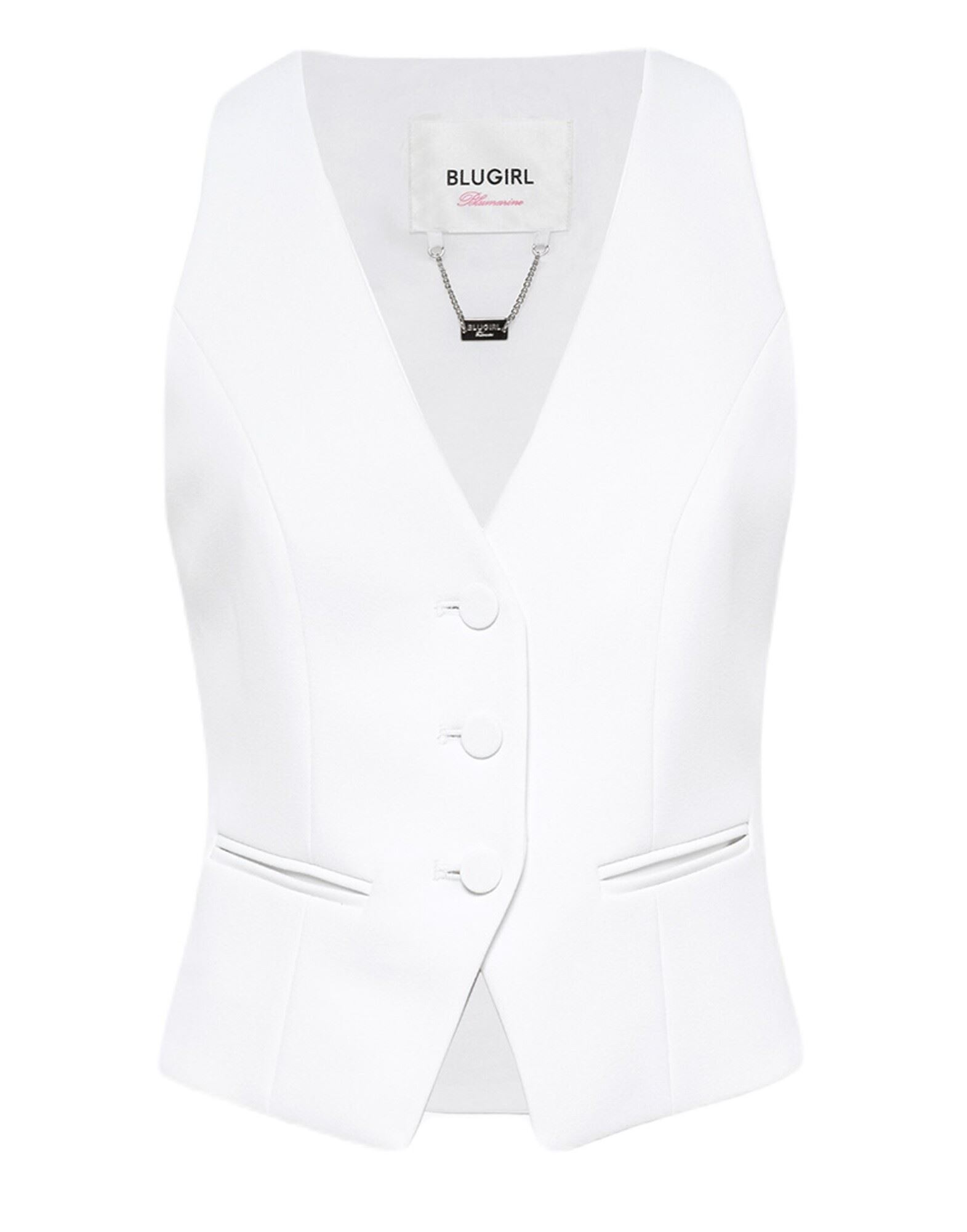 BLUGIRL BLUMARINE Couture-weste Damen Weiß von BLUGIRL BLUMARINE