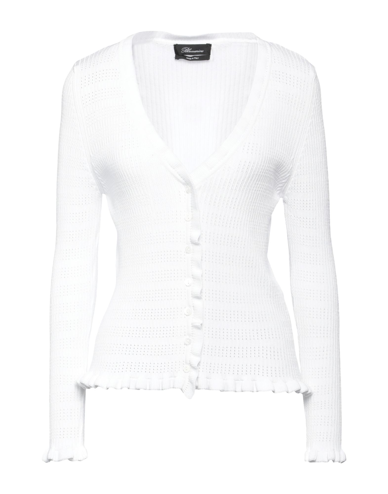 BLUMARINE Strickjacke Damen Weiß von BLUMARINE