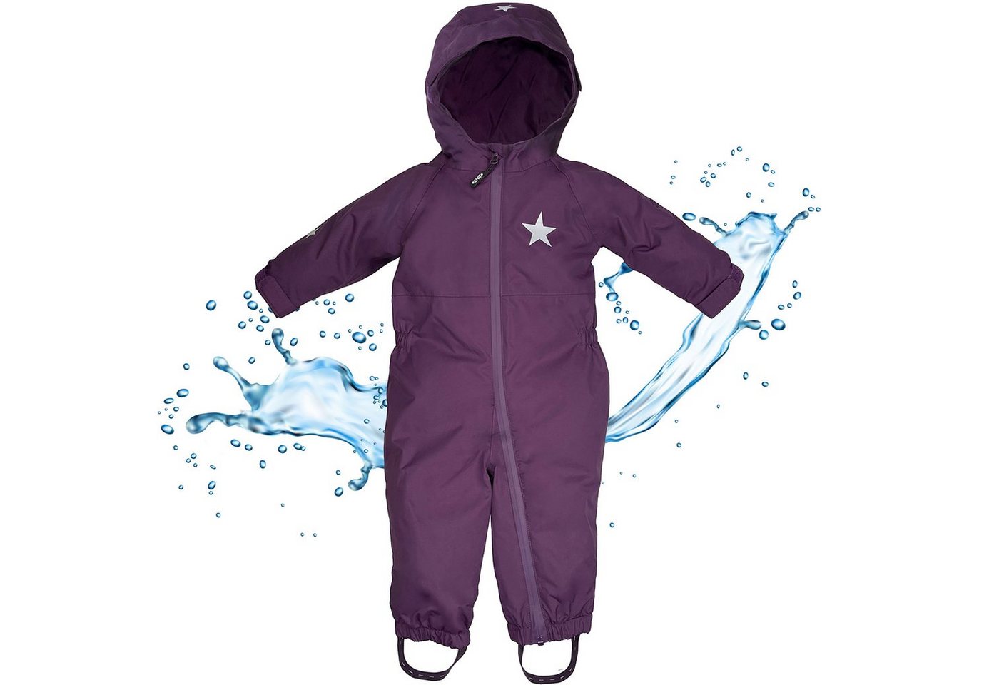 BMS Regenoverall Regenanzug für Kinder 100% wasserdicht & atmungsaktiv - PFC frei im praktischen Design von BMS