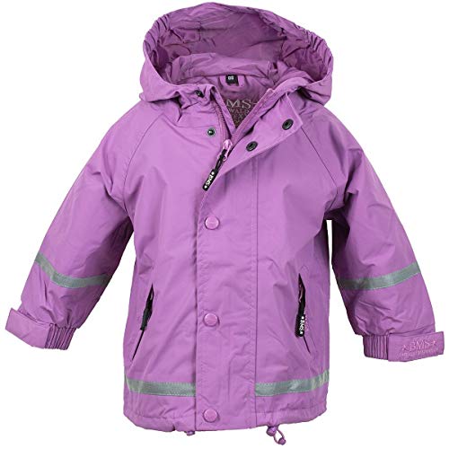 BMS atmungsaktive Regenjacke für Kinder, Flieder, Größe 104 von BMS