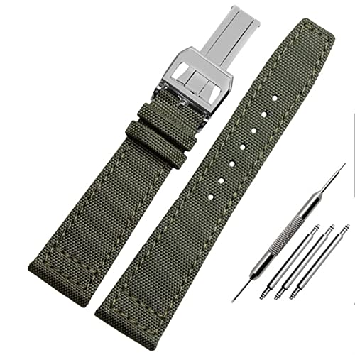 BNCXMO Nylon Watch Band für IWC Portugiesische Pilotserie 20mm 21mm 22mm Armbandankleidung Band Leinwand Armband Schwarzblau Green Uhrengurt BNCXMO Nylon Watch Band für IWC Portugiesische Pilotserie 20mm 21mm 22mm Armbandankleidung Band Leinwand Armband Schwarzblau Green Uhrengurt von BNCXMO