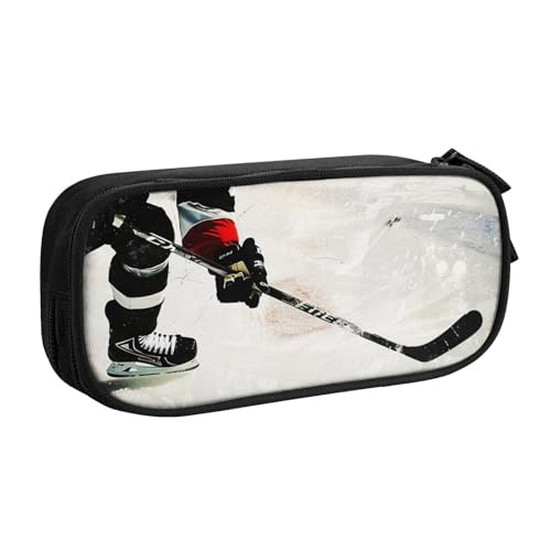 BNVSADC Federmäppchen mit Eishockey-Kunstdruck, großes Federmäppchen, niedliches Federmäppchen, Büro, Schule, Schreibwaren-Organizer für Mädchen und Jungen, Schwarz, Schwarz , Einheitsgröße, BNVSADC Federmäppchen mit Eishockey-Kunstdruck, großes Federmäppchen, niedliches Federmäppchen, Büro, Schule, Schreibwaren-Organizer für Mädchen und Jungen, Schwarz, Schwarz , Einheitsgröße, von BNVSADC