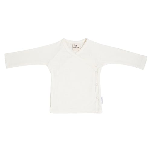 Baby's Only - Baby Wickelpullover Dream - Baby Pullover für Jungen und Mädchen - Langarmshirt - 100% Bio-Baumwolle - Cream - Größe 56 - GOTS Baby's Only - Baby Wickelpullover Dream - Baby Pullover für Jungen und Mädchen - Langarmshirt - 100% Bio-Baumwolle - Cream - Größe 56 - GOTS von BO BABY'S ONLY