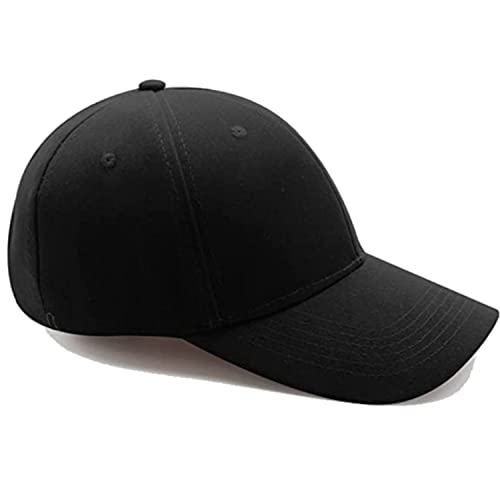 BOBOZHONG Baseball Cap,Unisex-Baseballmütze Verstellbar Basecap Sonnenschutz Baseballkappen Sport Cap Baseball Cap Herren Damen Kappe Verstellbare Baumwolle Outdoor Running Freizeit Basecap Schwarz von BOBOZHONG