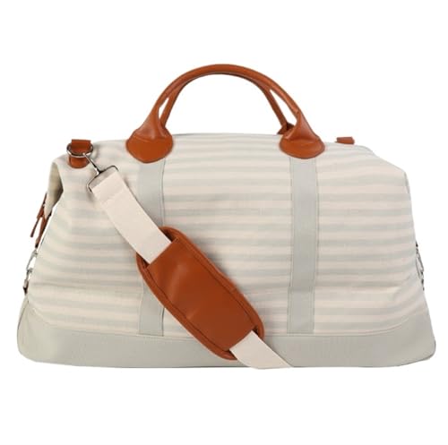 Reise Kleidersack Reisetasche Reisetaschen Mit Reißverschluss, Canvas-Tasche, Weekender-Übernachtungstasche Für Damen, Handgepäck-Seesack Handgepäck-Kleidersack Kleidersäcke für Reisen (Color : C, S von BODHIS