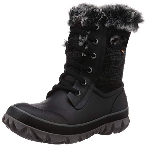 BOGS Damen Arcata Knit Schneestiefel, Schwarz Multi, 41.5 EU von BOGS