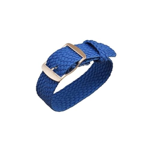 BOLEXA nato strap 14 mm 16 mm 18 mm 20 mm 22 mm Sport-Nylon-Uhrenarmband ohne Loch. Ersetzen Sie das gewebte Armband mit Stiften Nylon Uhrenarmbänder (Color : Blau, Size : 20mm) von BOLEXA