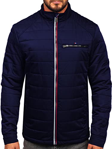 BOLF Herren Übergangsjacke Steppjacke Daunen-Optik Casual Elegant Leichte Frühlings Jacket Moderne Männer Jacke EXTREME 2060 Dunkelblau M [4D4] von BOLF