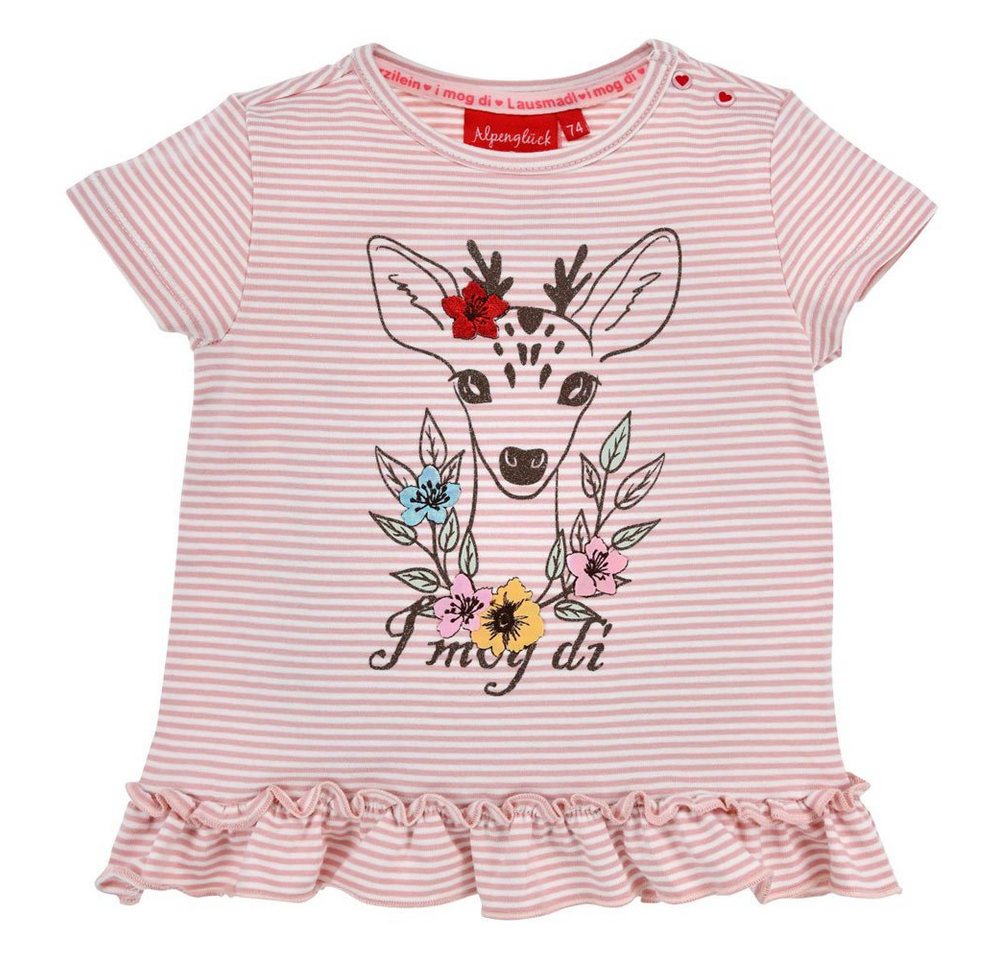BONDI T-Shirt Baby Mädchen T-Shirt 'Rehkitz' 86752, Rosa Gering von BONDI
