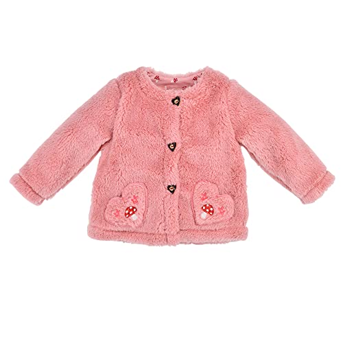 Bondi Puscheljacke ´Pilze´Baby Mädchen Felljacke Jacke Trachten Jacke Baby Geschenk (68) von Bondi