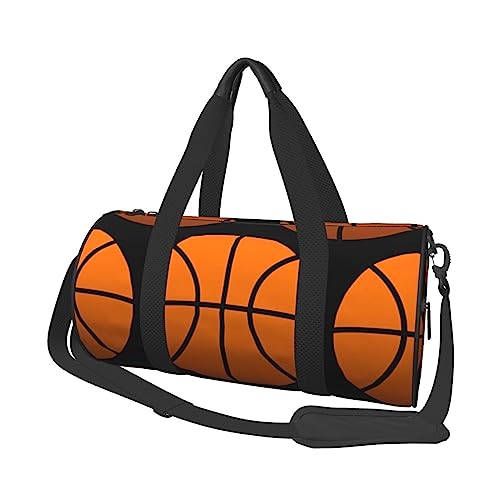 Basketball Runde Turnbeutel Große Kapazität Reise Duffle Bag, langlebige Runde Reise Sport Taschen, Schwarz, Einheitsgröße, Schwarz , Einheitsgröße von BONDIJ