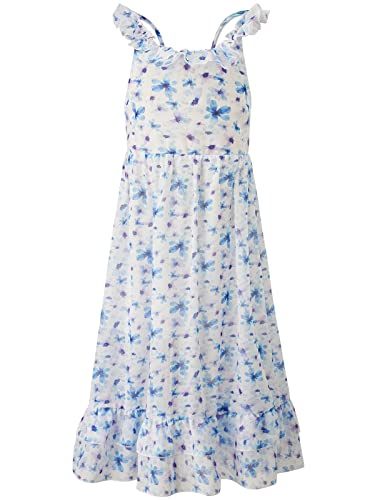 BONNY BILLY Mädchen Kleider Freizeit Blumen Sommerkleid Strandkleid Chiffonkleid Maxikleid mit Rüschen 8-9 Jahre/128-134 Lila-2 BONNY BILLY Mädchen Kleider Freizeit Blumen Sommerkleid Strandkleid Chiffonkleid Maxikleid mit Rüschen 8-9 Jahre/128-134 Lila-2 von BONNY BILLY