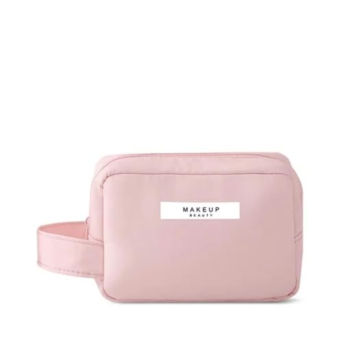 Kosmetiktasche Damen Tragbares Hohe Aussehen Kosmetikbeutel Mit Großer Kapazität Waschbeutel Dreidimensionaler Make-Up-Aufbewahrungsbeutel-Rosa Klein von BOQUN